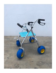 Andador de 4 ruedas para la playa y terrenos irregulares Rollator City 2