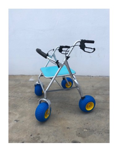 Andador de 4 ruedas para la playa y terrenos irregulares Rollator City
