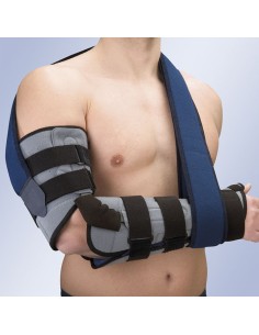 Ortesis de Codo con Férula Palmar-Pulgar y Control Flexo-Extensión del Codo