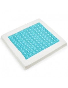 Cojín antiescaras de visco y gel con funda | 40x40x3 cm