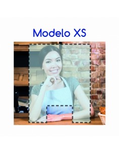 Mampara protectora para mostrador| 60 x 90 cm | Tamaño pequeño | Metacrilato | Transparente