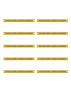 Pack 10 Vinilos adhesivos | Tiras de suelo | 150x10 cm | Prevención Covid-19 | Distancia de seguridad 2