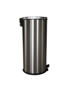 Papelera acero INOX | Capacidad 30 L | Apertura con pedal | Incluye cubeta interior