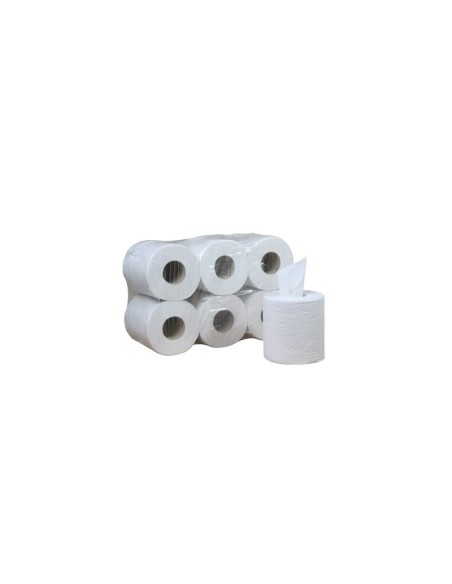 Rollo bobina papel secamanos, Lote 6 rollos, Precortado a 40 cm