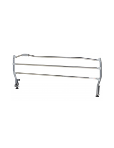 Barandillas universales para cama | Pack 2 unidades | Abatibles | Acero | Gris