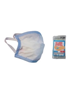Kit de mascarilla higiénica infantil + jabón higienizante | Reutilizable | Talla única