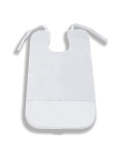 Babero para adulto | Impermeable | Rizo y reutilizable