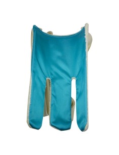 Calzador de calcetines Terry | Blanco y azul 2