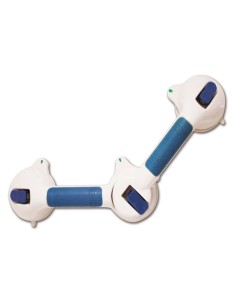 Barra asidero de ventosas para baño 49 cm con indicador de seguridad