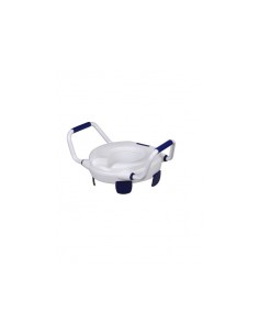 Elevador de inodoro con reposabrazos y sin tapa, hasta 110 kgs, altura 11cm