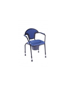 Silla WC | Altura regulable | Portátil | Azul