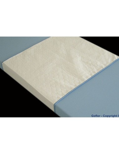 Empapador de cama absorbente reutilizable de 4 capas con alas | Medidas 70 x 90 (para camas de 90) | Impermeable y transpirable
