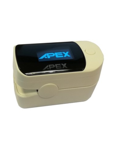 Pulsioxímetro digital de dedo BIPPEX PLUS | con curva plestimográfica | Incluye funda y cinta para colgar | Alta calidad