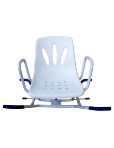 Silla de baño giratoria anatómica con reposabrazos y respaldo | Modelo Lago