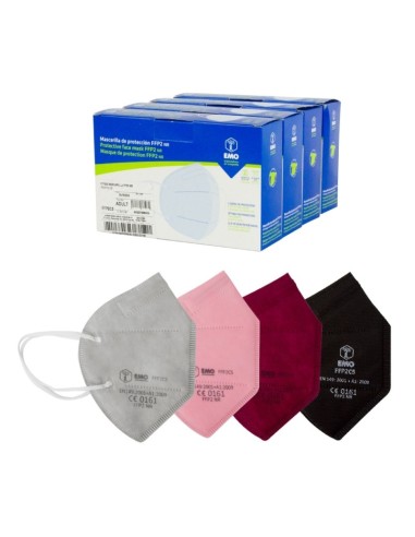 Mascarillas Protectoras FFP2 de colores | Autofiltrantes con Certificado CE | Caja de 10 uds | EMO | En diferentes colores