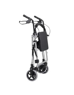 Andador Rollator de aluminio plegable "NOVA" | con asiento, respaldo, cesta y soporte bastones 2