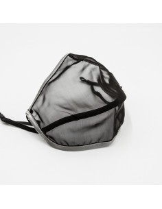 Mascarilla higiénica semitransparente reutilizable EMOTION | BIOVEST | Negra o blanca | + de 50 lavados