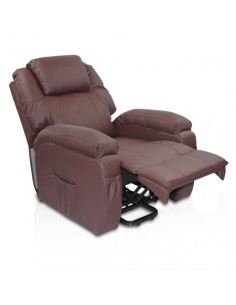 Sillón eléctrico reclinable y basculante | Springfield | Marrón o Negro