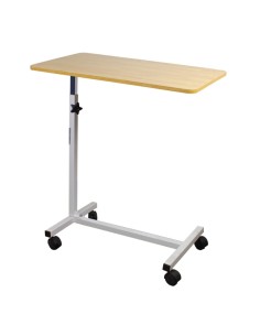 Mesa auxiliar ligera para cama o sofá | Regulable | Madera | Meseta