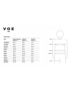 Chaleco post liposucción para hombre de mangas cortas y apertura frontal | VOE 2
