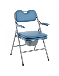 Silla plegable con inodoro y reposabrazos | Modelo Omega H407 Invacare