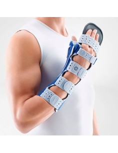 Muñequera ManuLoc Rhizo long Plus | Ortesis estabilizadora preformada para un ajuste anatómico