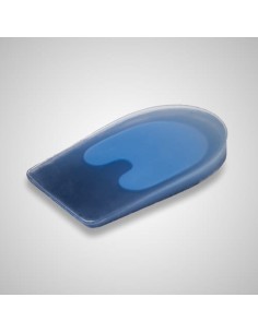 Talonera de silicona con almohadilla para fascitis plantar. Azul