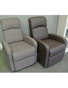 Sillón de elevación Primo Comfort | Chocolate piel o gris tela