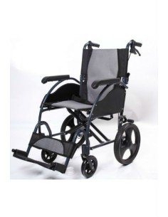 Silla de ruedas plegable de aluminio | No autopropulsable | rueda pequeña