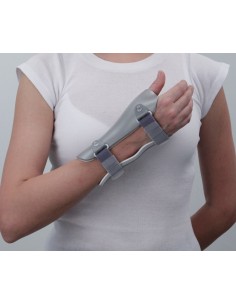 Ortesis de plástico con pulgar