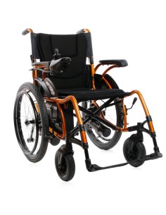 Silla de ruedas eléctrica plegable 2 en 1 super ligera Martinika Impulse | Negra o Naranja