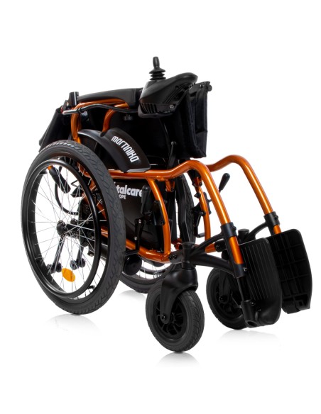 Silla de ruedas eléctrica plegable 2 en 1 super ligera Martinika Impulse | Negra o Naranja