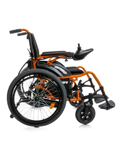 Silla de ruedas eléctrica plegable 2 en 1 super ligera Martinika Impulse | Negra o Naranja