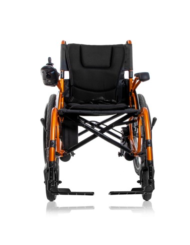 Silla de ruedas eléctrica plegable 2 en 1 super ligera Martinika Impulse | Negra o Naranja