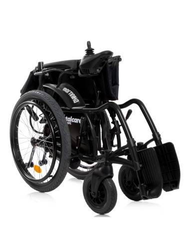 Silla de ruedas eléctrica plegable 2 en 1 super ligera Martinika Impulse | Negra o Naranja