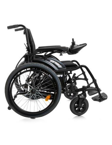 Silla de ruedas eléctrica plegable 2 en 1 super ligera Martinika Impulse | Negra o Naranja