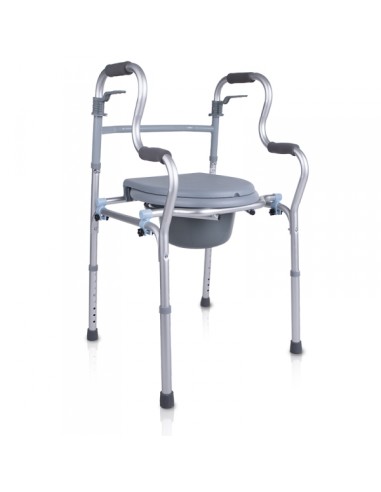 Andador y silla inodoro | Agarres ergonómicos | Cubeta extraíble | 4100