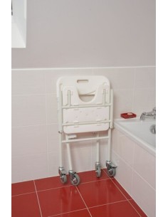 Silla de ducha plegable y regulable con ruedas TOBAGO 2