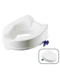 Elevador de inodoro con fijación con patas | con tapa | 10 cm