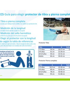 Protector para el agua | protector de tibia hasta la rodilla | Infantil Bloccs 2