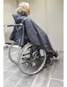 Chubasquero impermeable forrado | Poncho Plus impermeable | Para sillas de ruedas 2