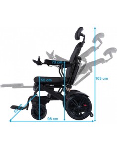 Silla de ruedas eléctrica plegable y reclinable | Plegado automático | Kili 22 2
