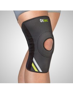 Rodillera rotuliana | Varillas espirales de acero laterales | Elástica y transpirable | RD521 OTTEC