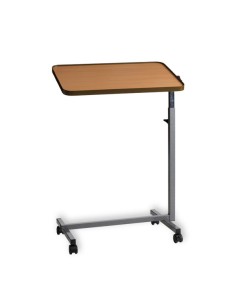 Mesa auxiliar regulable e inclinable | Plano basculante | Marrón
