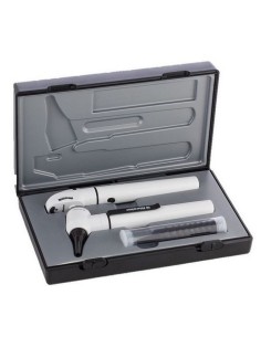 Otoscopio + Oftalmoscopio e-scope LED 3,7 V en estuche Blanco