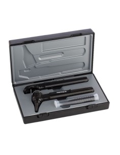 Otoscopio + Oftalmoscopio e-scope LED 3,7 V en estuche Negro