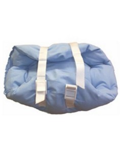 Talonera Codera antiescaras de fibra silicona con cierres | Azul