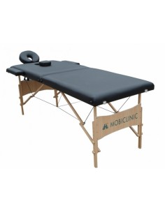 Camilla de masaje plegable con reposacabezas | Portátil | Madera | 186x60 cm | Negro | CM-01 Light 2