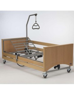 Cama electrónica articulada elevable "Medley Ergo Select" (Incluye barandillas de madera, incorporador y cabecero/piecero de mad
