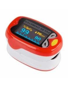 Pulsioxímetro para niños | Onda pletismográfica | Pantalla OLED | Diseño con forma de pájaro | Seguro y fiable | Mobiclinic